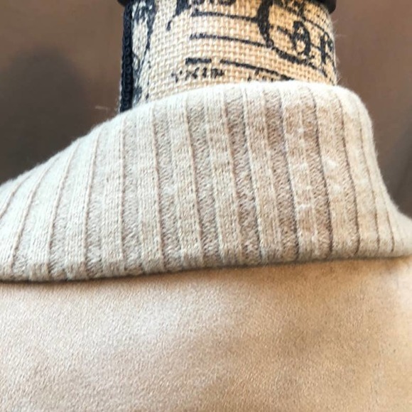 Vintage Claiborne Jacket Women Size L Tan Fall Spring Casual - Picture 3 of 10